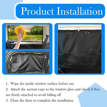 🔥49% OFF🚗🔆Car Window Shades with Storage Pockets