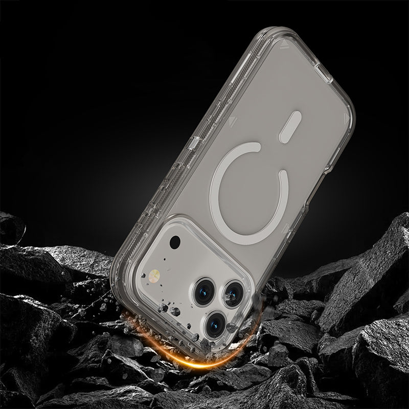 📱🧲 Shockproof Clear Magnetic Phone Case🛡️ – Strong Magnetic Lock, Anti-Yellowing & 360° Protection