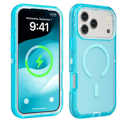 📱🧲 Shockproof Clear Magnetic Phone Case🛡️ – Strong Magnetic Lock, Anti-Yellowing & 360° Protection