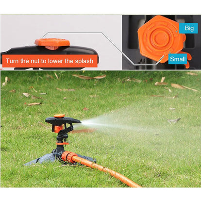 Adjustable 360° Rotating Garden Sprinkler