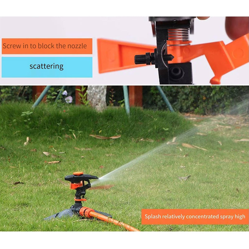 Adjustable 360° Rotating Garden Sprinkler