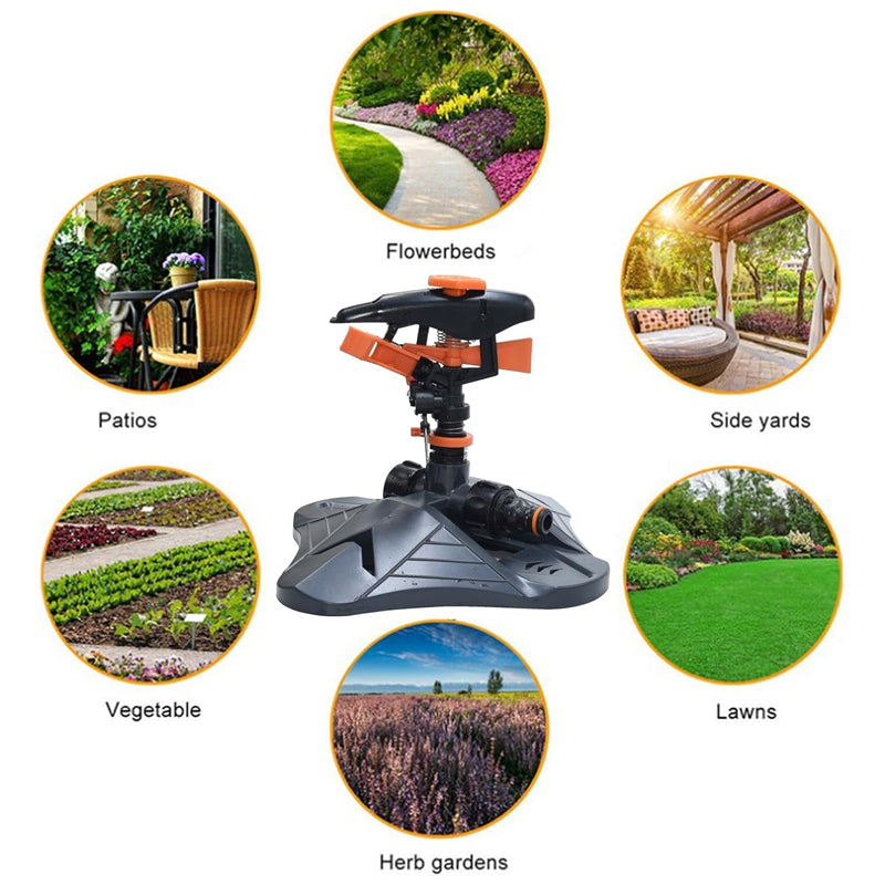Adjustable 360° Rotating Garden Sprinkler