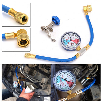 🔧 49% OFF NOW! ❄️ R134a AC Refrigerant Charging Hose with Gauge – Leak-proof, easy read & compatible with cars, trucks or home AC – safe DIY recharge 🚗
