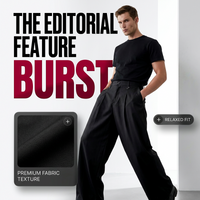 👖 40% OFF ! ⏳ Men's Classic Fit Wide-Leg Suit Trousers – Tailored cut, breathable fabric & perfect for work, weddings or formal events ✨