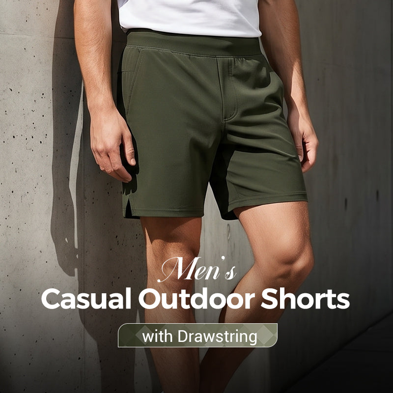 🩳 LIMITED-TIME 49% OFF! ✨ Men's Casual Outdoor Shorts – Drawstring, Quick-Dry, Comfortable 🍁