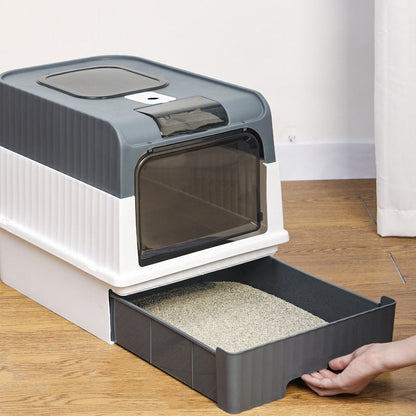 💥 49% OFF FLASH SALE! Foldable Drawer-Style Cat Litter Box – Space-Saving & Easy-Clean 🐱🧺 【Limited Time】