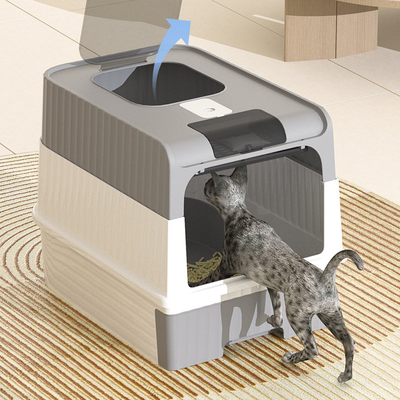 💥 49% OFF FLASH SALE! Foldable Drawer-Style Cat Litter Box – Space-Saving & Easy-Clean 🐱🧺 【Limited Time】