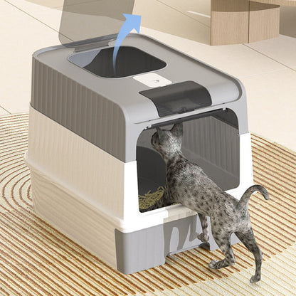 💥 49% OFF FLASH SALE! Foldable Drawer-Style Cat Litter Box – Space-Saving & Easy-Clean 🐱🧺 【Limited Time】