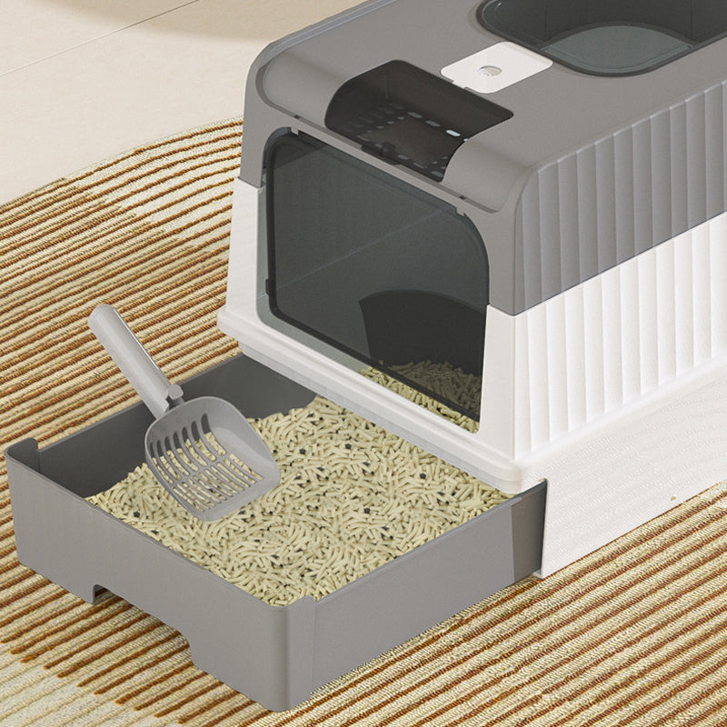 💥 49% OFF FLASH SALE! Foldable Drawer-Style Cat Litter Box – Space-Saving & Easy-Clean 🐱🧺 【Limited Time】