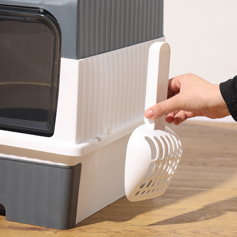 💥 49% OFF FLASH SALE! Foldable Drawer-Style Cat Litter Box – Space-Saving & Easy-Clean 🐱🧺 【Limited Time】