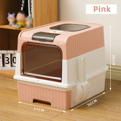💥 49% OFF FLASH SALE! Foldable Drawer-Style Cat Litter Box – Space-Saving & Easy-Clean 🐱🧺 【Limited Time】