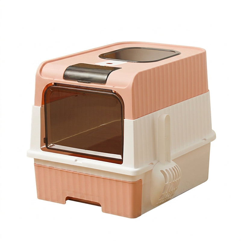 💥 49% OFF FLASH SALE! Foldable Drawer-Style Cat Litter Box – Space-Saving & Easy-Clean 🐱🧺 【Limited Time】