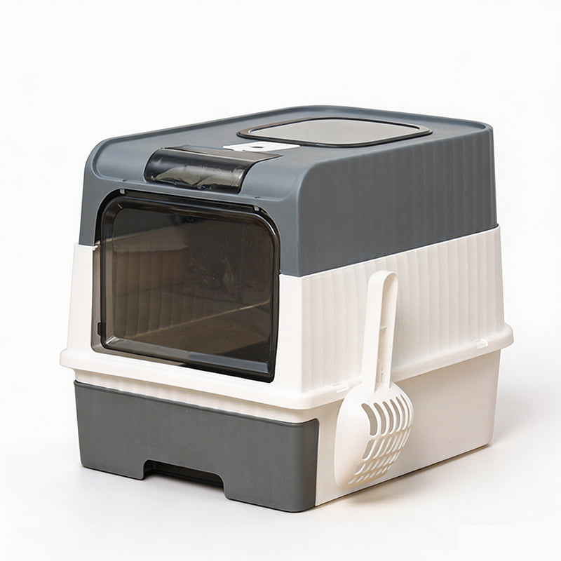 💥 49% OFF FLASH SALE! Foldable Drawer-Style Cat Litter Box – Space-Saving & Easy-Clean 🐱🧺 【Limited Time】
