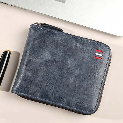 🔥While Supplies Last 40% OFF!🎉 Men's PU Leather Zip-Around Bifold Wallet