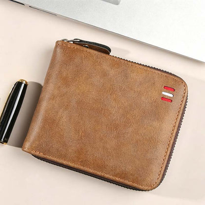 🔥While Supplies Last 40% OFF!🎉 Men's PU Leather Zip-Around Bifold Wallet
