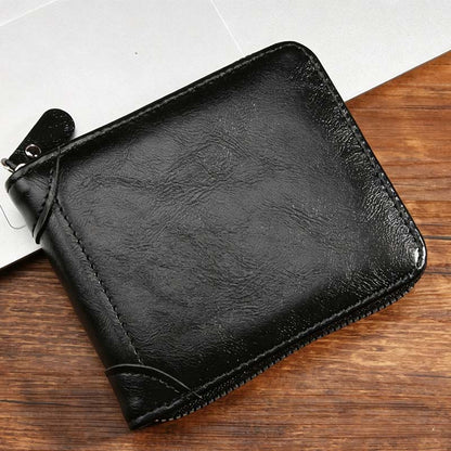 🔥While Supplies Last 40% OFF!🎉 Men's PU Leather Zip-Around Bifold Wallet