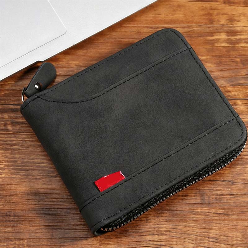 🔥While Supplies Last 40% OFF!🎉 Men's PU Leather Zip-Around Bifold Wallet