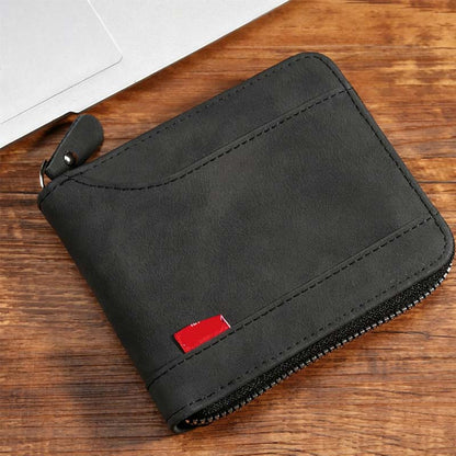 🔥While Supplies Last 40% OFF!🎉 Men's PU Leather Zip-Around Bifold Wallet