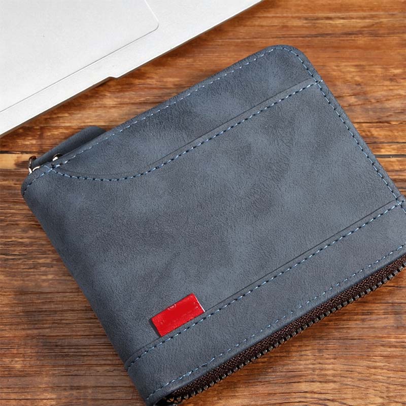 🔥While Supplies Last 40% OFF!🎉 Men's PU Leather Zip-Around Bifold Wallet