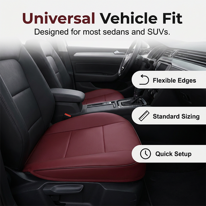 🔥🎉 Breathable PU Leather Car Seat Covers – Non-Slip and Comfortable – Pay on Delivery ✅