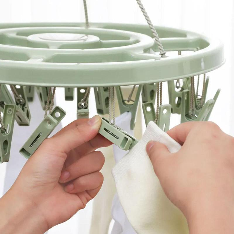 🔥While Supplies Last 49% OFF!🎉 24-Clip Windproof Laundry Hanger – Dry Smarter 🧺