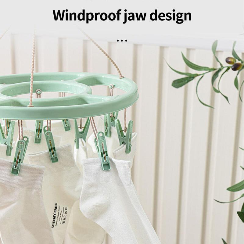🔥While Supplies Last 49% OFF!🎉 24-Clip Windproof Laundry Hanger – Dry Smarter 🧺