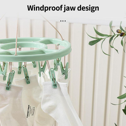 🔥While Supplies Last 49% OFF!🎉 24-Clip Windproof Laundry Hanger – Dry Smarter 🧺