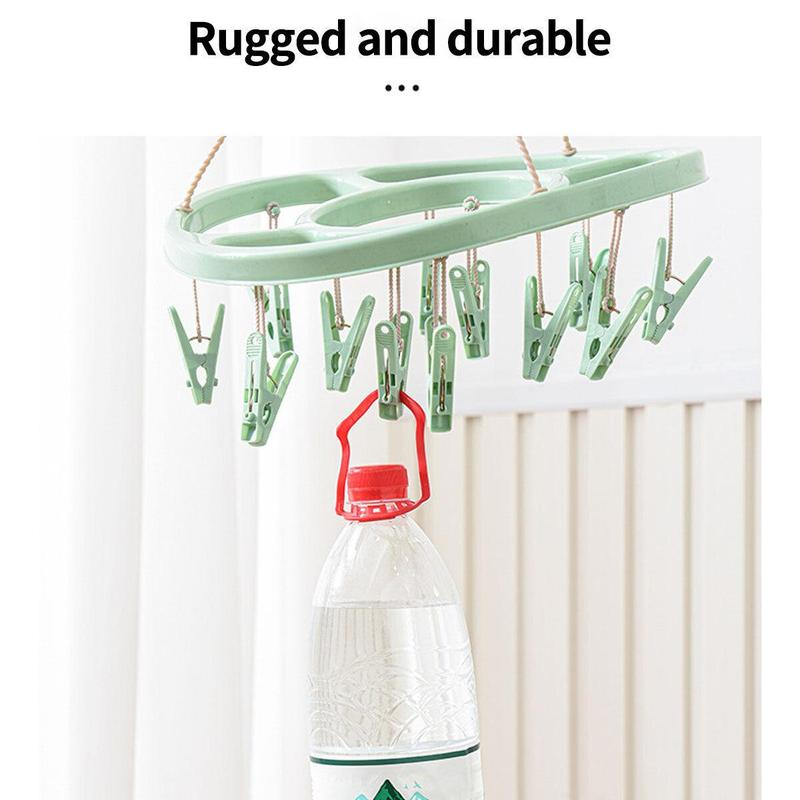 🔥While Supplies Last 49% OFF!🎉 24-Clip Windproof Laundry Hanger – Dry Smarter 🧺