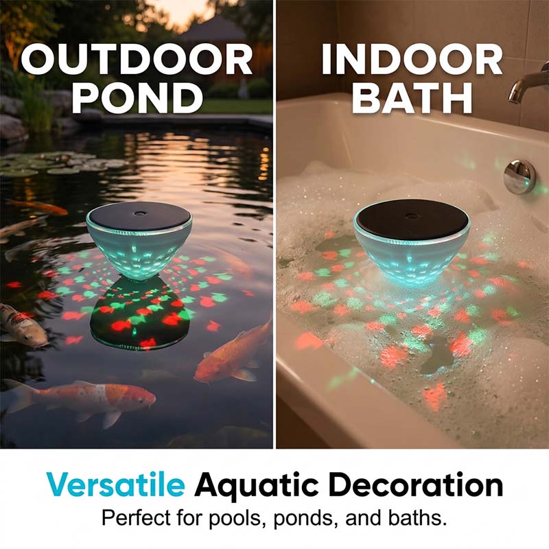 🌊🌞Summer Hot Sale-49% Off!!🌟Solar Floating Pool Light with Fish Projection