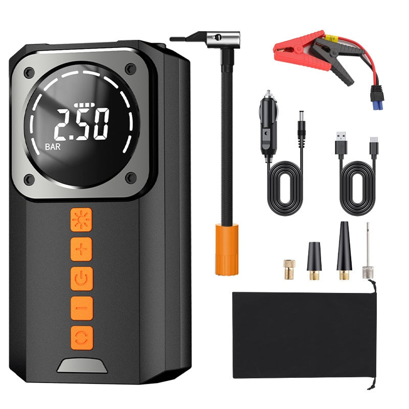 ⚡🔋 Digital 2-in-1 Air Compressor & Car Jump Starter – Inflates Tires + Jump-Starts Cars – Pay on Delivery 🚗✅