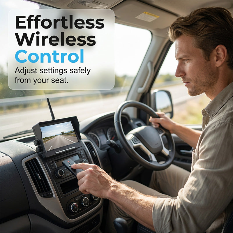 🥳50K+ SOLD!🚛📹 49% OFF! 7″ Wireless Backup Camera System – Stable 2.4G signal, 12V‑24V. Perfect for trucks & RVs. 🛡️✨