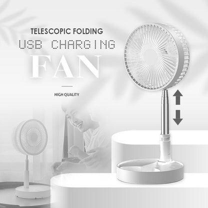 🥳2026 HOT SALE🥳💞50K+ SOLD!🌀🔋 49% OFF! Telescopic Folding USB Fan – Adjustable height, 180° tilt, 4 speeds & quiet. 3600mAh battery, 24H runtime. Perfect for home or travel! 💨✨
