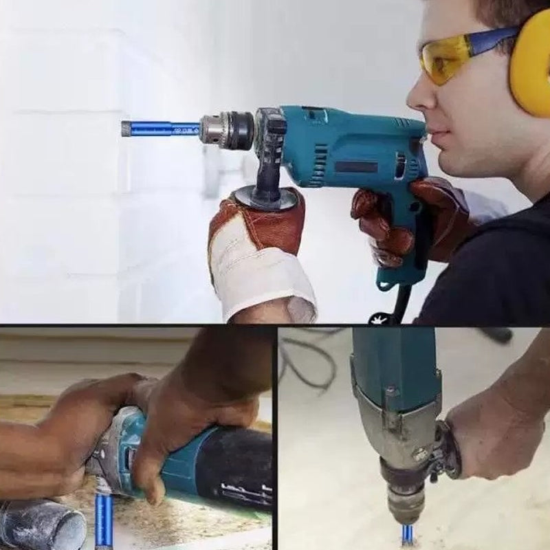 🔥2026 New Arrival ＆ Hot Sale ＆ 49％ Off🔥Porcelain Glass Ceramic Tile Dry Cut Diamond Drill Bit 6-Piece Set