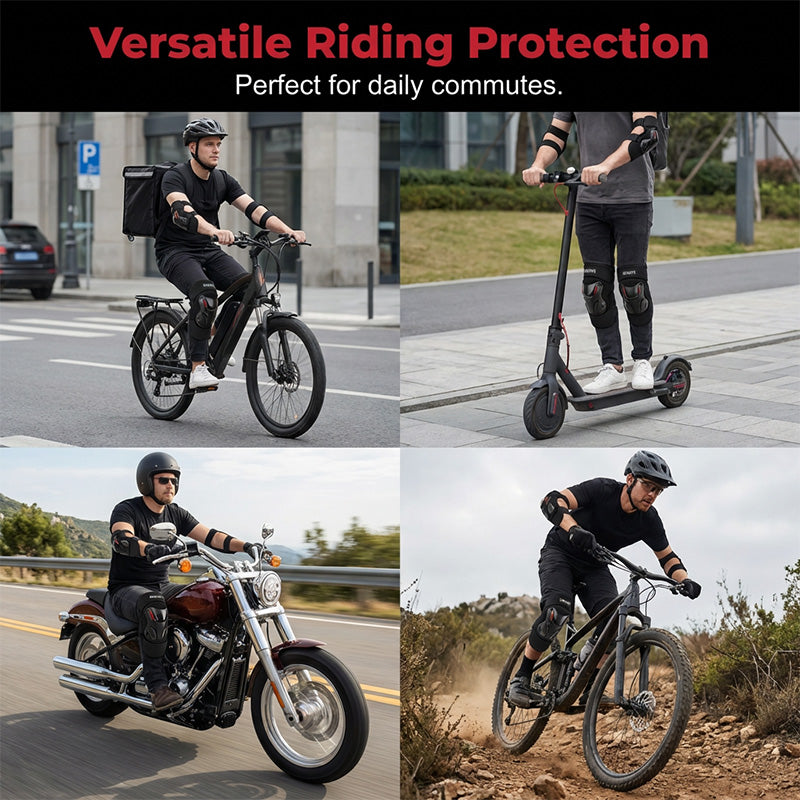 🏍️ LIMITED-TIME 49% OFF! ✨ Motorcycle Knee & Elbow Guard Set – Hard Shell, Articulated Design, Breathable 🛡️