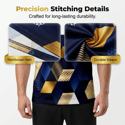 👕 49% OFF NOW! 🔷 Men's 3D Geometric Print Crew Neck Shirt🎨