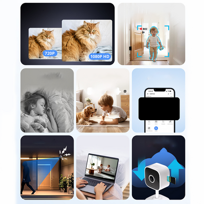 📹 Smart Night Vision WiFi Security Camera 🌙🛡️– 1080P HD, AI Human Detection & Two-Way Audio