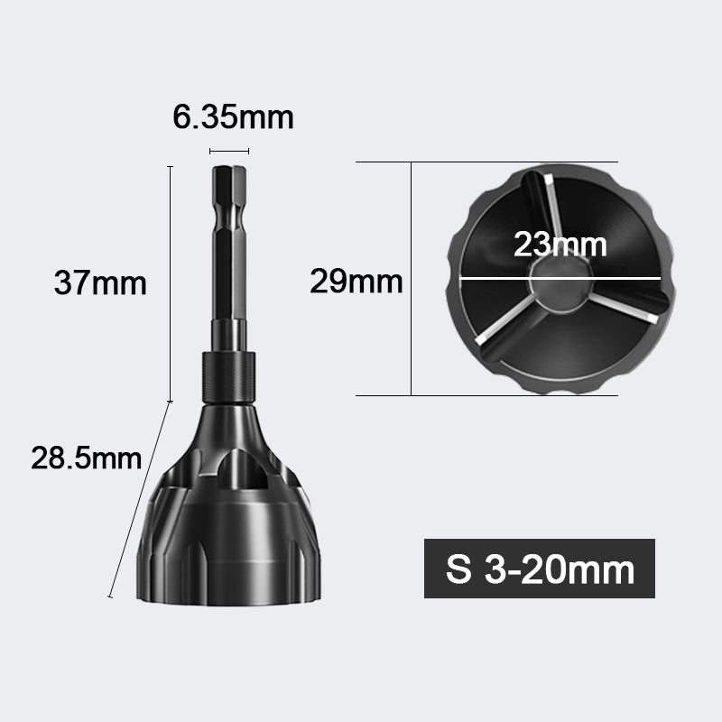 Tungsten Steel Drill Chamfer Tool 🔩 – Deburr, Smooth & Repair Metal Edges, 2 Sizes