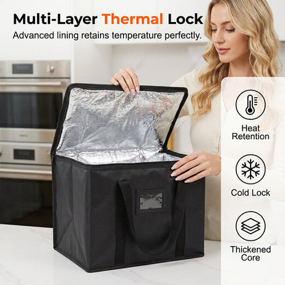 📢📢49% OFF !!⏰Large Capacity Handheld Zipper Aluminum Foil Insulated Bag