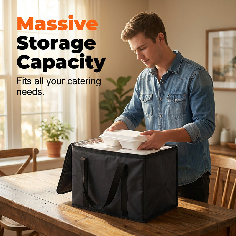 📢📢49% OFF !!⏰Large Capacity Handheld Zipper Aluminum Foil Insulated Bag