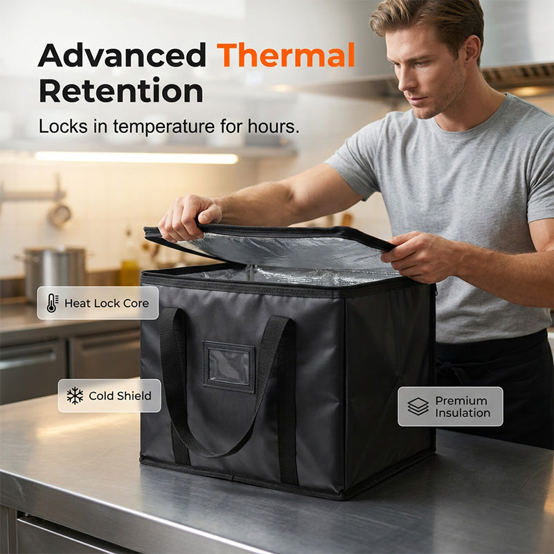 📢📢49% OFF !!⏰Large Capacity Handheld Zipper Aluminum Foil Insulated Bag