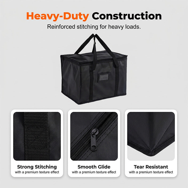 📢📢49% OFF !!⏰Large Capacity Handheld Zipper Aluminum Foil Insulated Bag