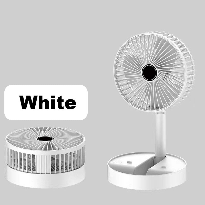 🥳2026 HOT SALE🥳💞50K+ SOLD!🌀🔋 49% OFF! Telescopic Folding USB Fan – Adjustable height, 180° tilt, 4 speeds & quiet. 3600mAh battery, 24H runtime. Perfect for home or travel! 💨✨