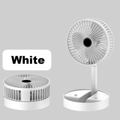 🥳2026 HOT SALE🥳💞50K+ SOLD!🌀🔋 49% OFF! Telescopic Folding USB Fan – Adjustable height, 180° tilt, 4 speeds & quiet. 3600mAh battery, 24H runtime. Perfect for home or travel! 💨✨