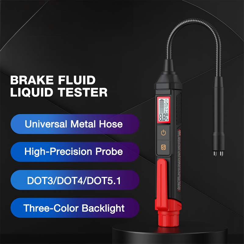 🔥LIMITED TIME 49% OFF!🔥 🚗🧪⚠️ High-Precision Brake Fluid Tester – Quick Moisture Detection, 3-Colour Alert & Flexible Metal Probe
