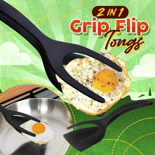 ⏳Time-Limited Special⏰2-in-1 Spatula Clip – Heat-Resistant Silicone & Non-Slip Handle – Kitchen Cooking Essential
