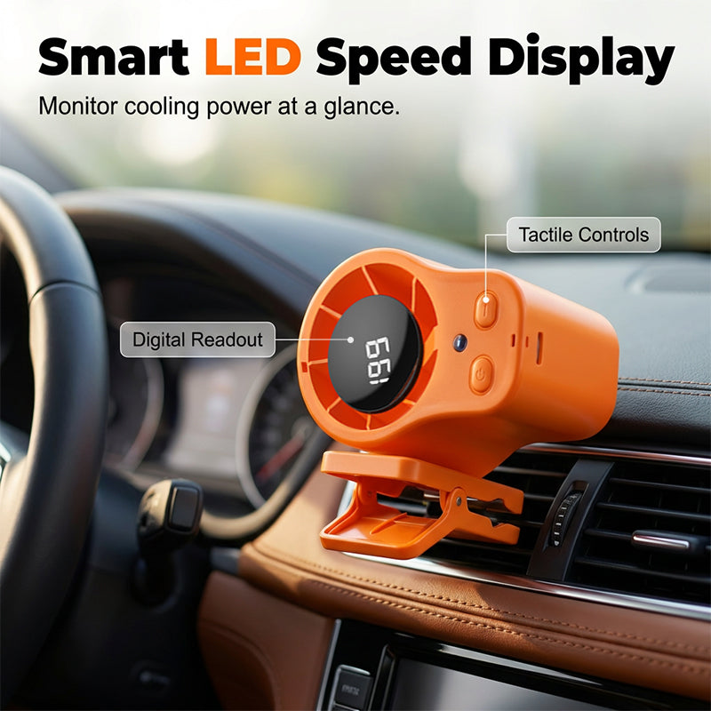 🔥49% OFF ✨Hands-Free Personal Cooling Fan with LED Display