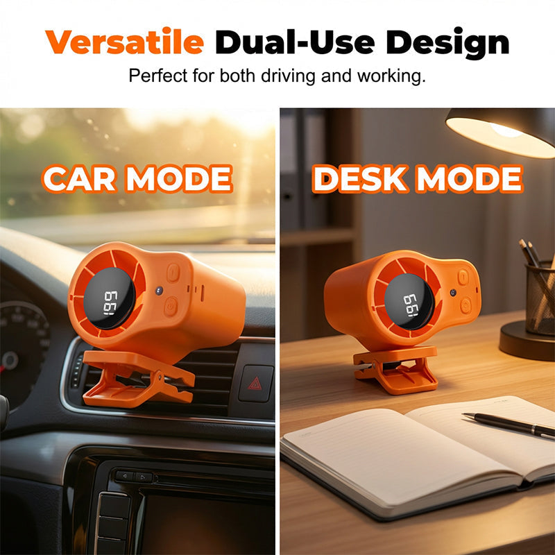 🔥49% OFF ✨Hands-Free Personal Cooling Fan with LED Display