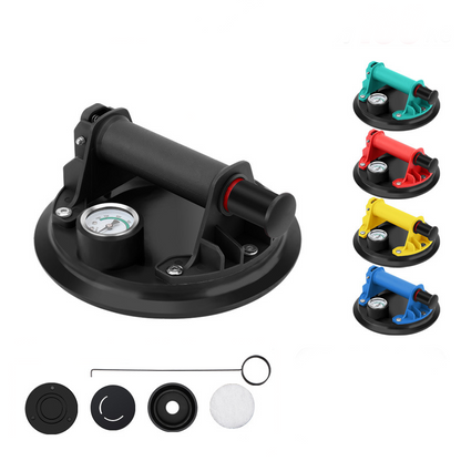 🔥49% OFF🔗8-Inch Glass Vacuum Suction Cup with Pressure Gauge