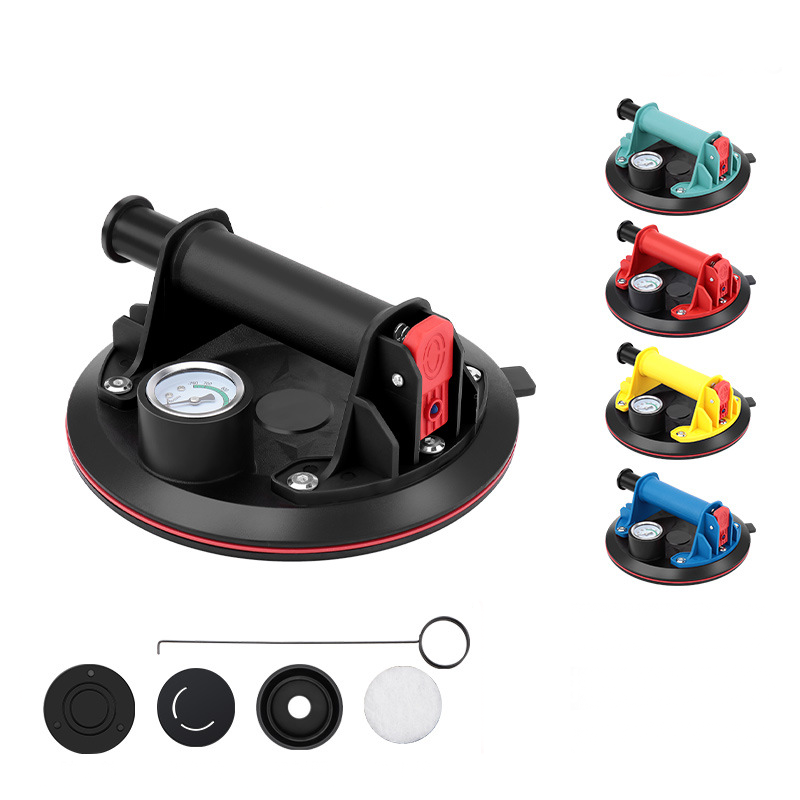 🔥49% OFF🔗8-Inch Glass Vacuum Suction Cup with Pressure Gauge
