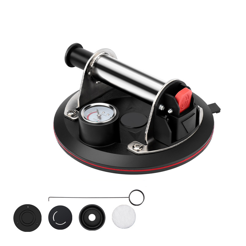 🔥49% OFF🔗8-Inch Glass Vacuum Suction Cup with Pressure Gauge